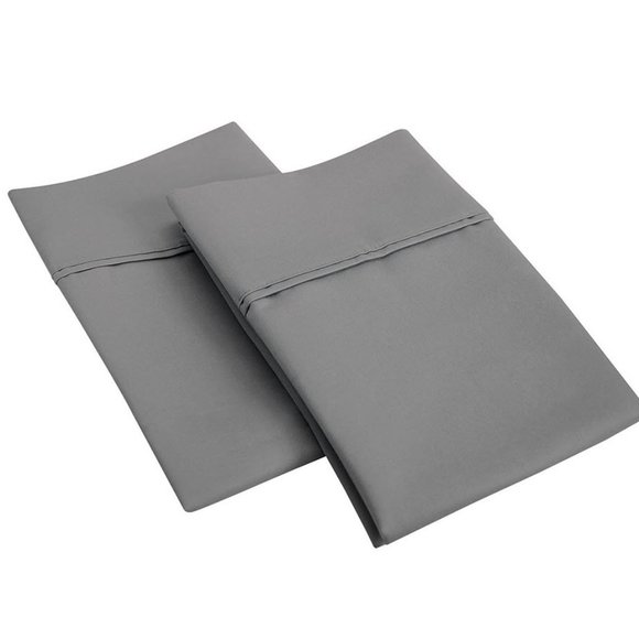 Bedding Set Of 2 Dark Grey King Pillowcase Pillow Cases Poshmark